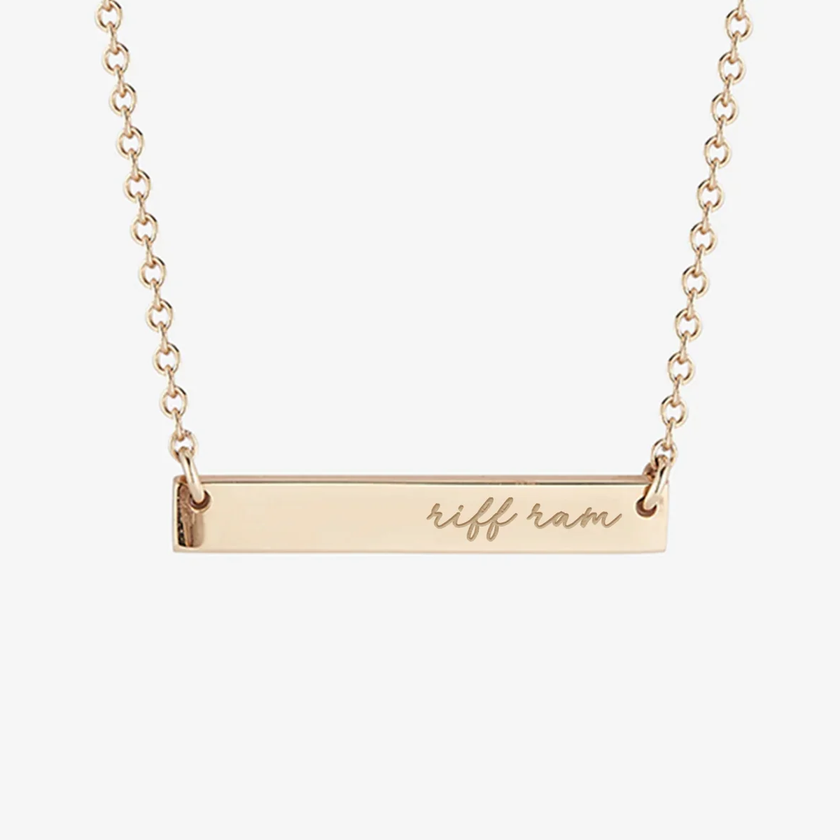 TCU Riff Ram Horizontal Bar Necklace