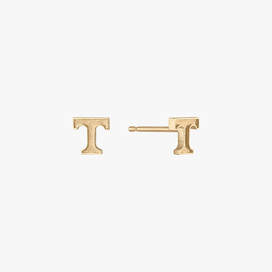 Tennessee T Letter Stud Earring