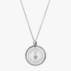 Silver Florentine Crest Necklace Petite