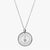 Silver Florentine Crest Necklace Petite