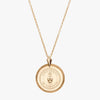 Gold Florentine Crest Necklace Petite