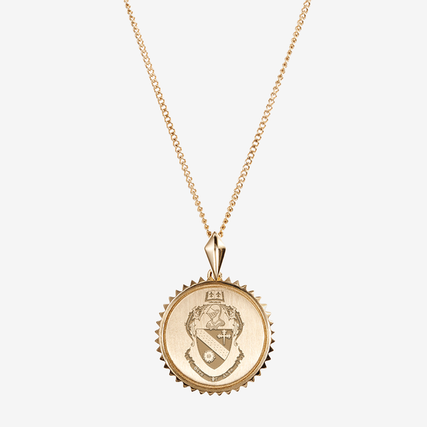 Theta Phi Alpha Sunburst Crest Pendant