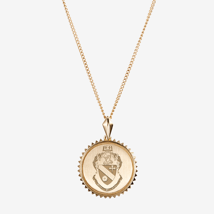 Theta Phi Alpha Sunburst Crest Pendant