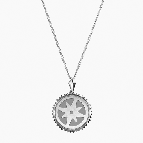 Theta Phi Alpha Sunburst Compass Pendant