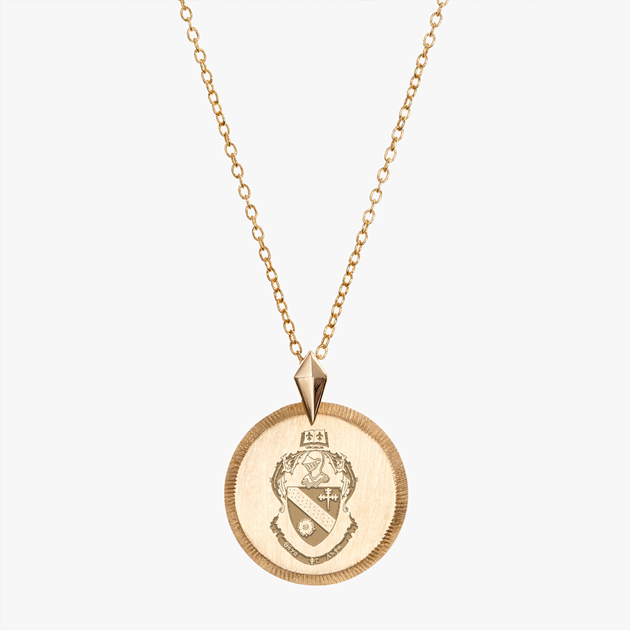 Theta Phi Alpha Florentine Crest Necklace Petite