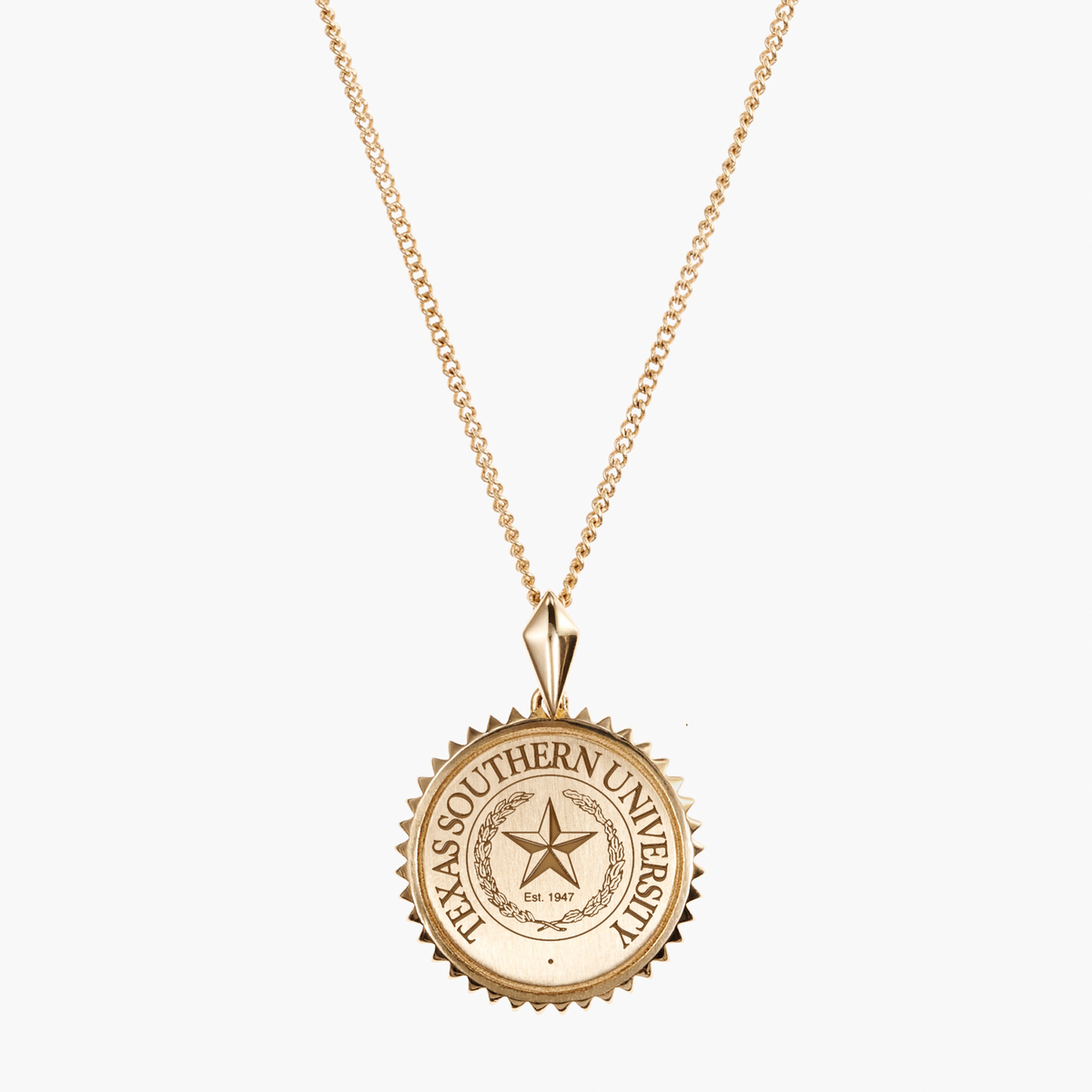 Texas Southern Sunburst Necklace Gold