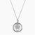 Silver Theta Tau Sunburst Crest Necklace