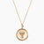 Gold Texas Tech Sunburst Necklace