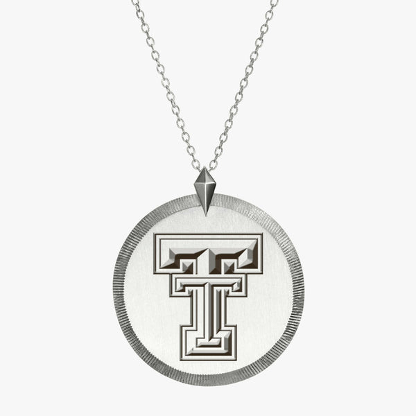 Silver Texas Tech Florentine Necklace