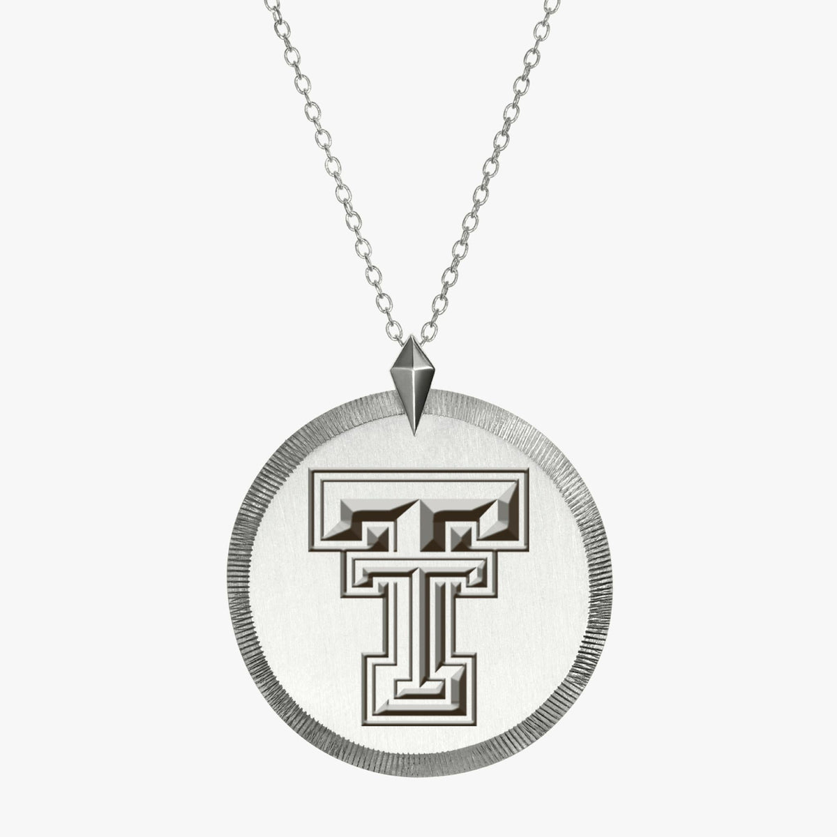 Silver Texas Tech Florentine Necklace