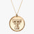 Gold Texas Tech Florentine Necklace