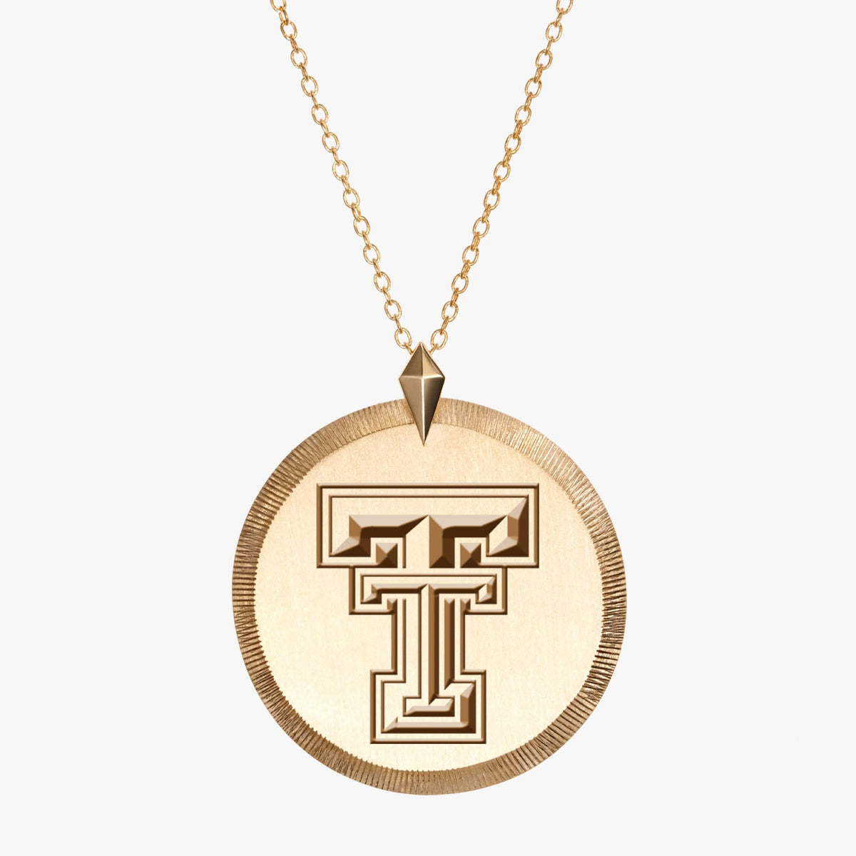 Gold Texas Tech Florentine Necklace