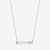 Theta Tau Horizontal Bar Necklace in Sterling Silver