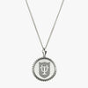 Silver Tulane Sunburst TU Shield Necklace