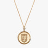 Gold Tulane Sunburst TU Shield Necklace