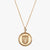 Gold Tulane Sunburst TU Shield Necklace