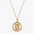 Gold Tulane Sunburst TU Shield Necklace