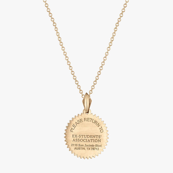 Texas Exes Life Member Sunburst Pendant