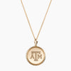 Gold Texas A&M Sunburst Necklace