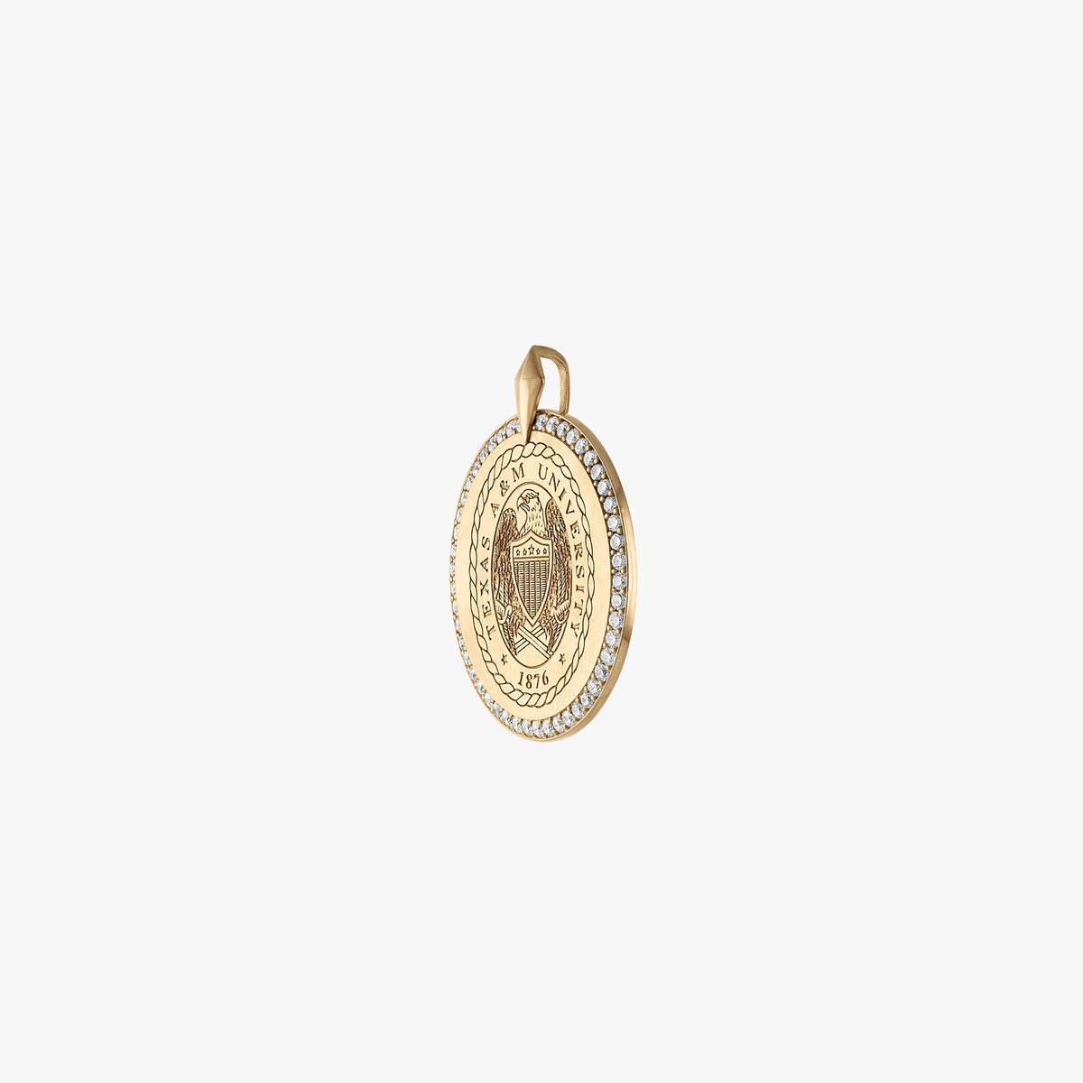 Texas A&M Diamond Florentine Pendant