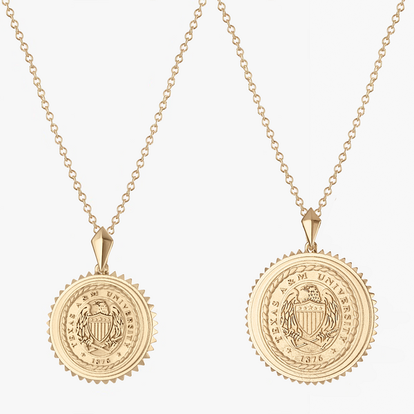 Texas A&M Aggie Ring Crest Pendant
