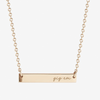 Texas A&M Gig 'Em Horizontal Bar Necklace