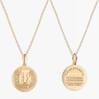 Texas Exes Life Member Sunburst Pendant