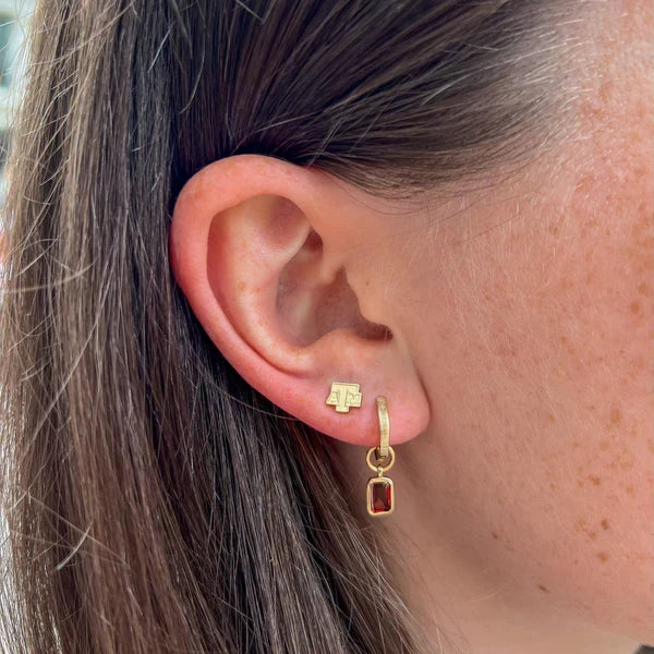 Texas A&M Logo Stud Earrings