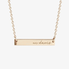 UC Davis Horizontal Bar Necklace
