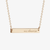 UC Davis Horizontal Bar Necklace