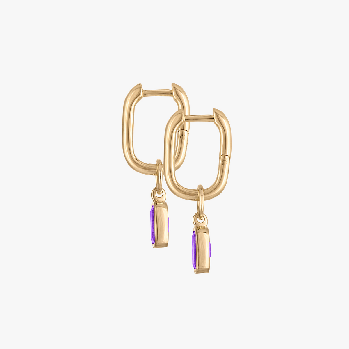 Amethyst Mini U Earring Bundle