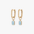 Aquamarine Mini U Earring Bundle