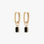 Black Onyx Mini U Earring Bundle