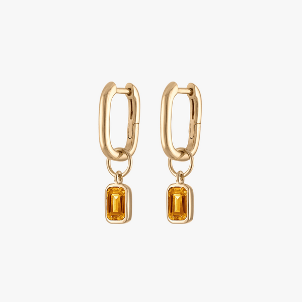 Citrine Mini U Earring Bundle