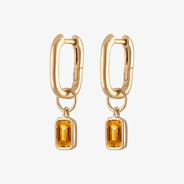 Citrine Mini U Earring Bundle