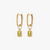 Yellow Citrine Mini U Earring Bundle