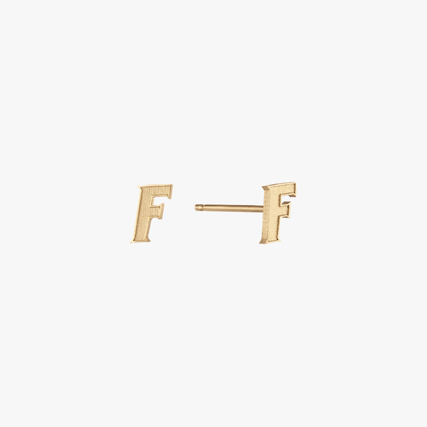 Florida F Stud Earrings