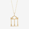 UGA Arch Large Pendant with Link Chain