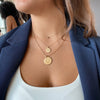 Michigan Florentine Crest Pendant