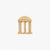 Gold UNC Old Well Lapel Pin Front
