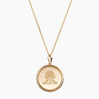 South Carolina Palm Sunburst Pendant