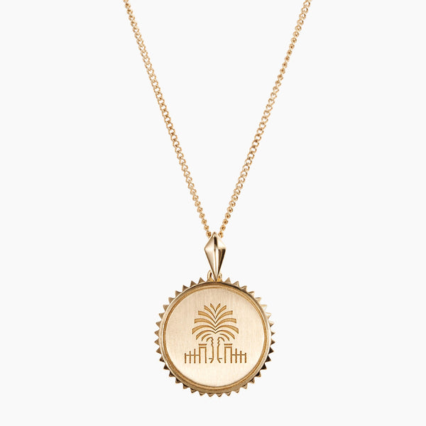 South Carolina Palm Sunburst Pendant