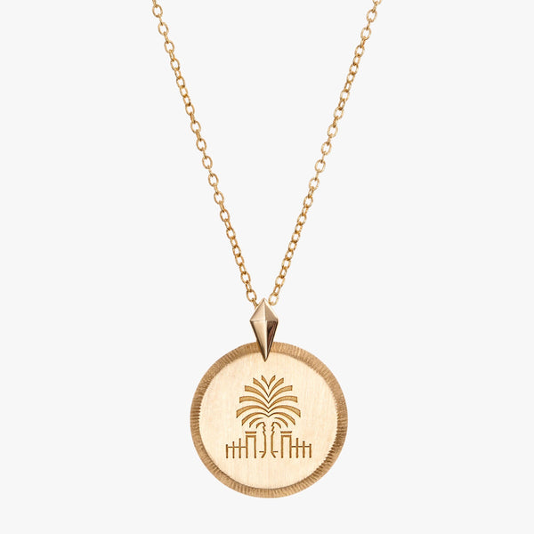 South Carolina Palm Florentine Pendant