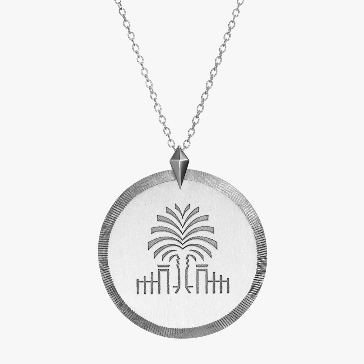 South Carolina Palm Florentine Pendant