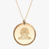 South Carolina Palm Florentine Pendant