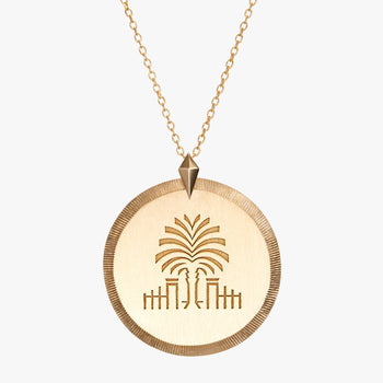 South Carolina Palm Florentine Pendant