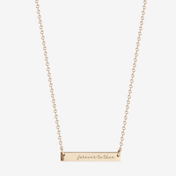 South Carolina Forever To Thee Horizontal Bar Necklace