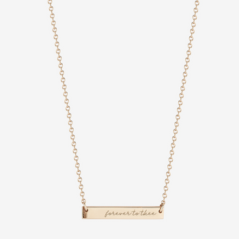 South Carolina Forever To Thee Horizontal Bar Necklace