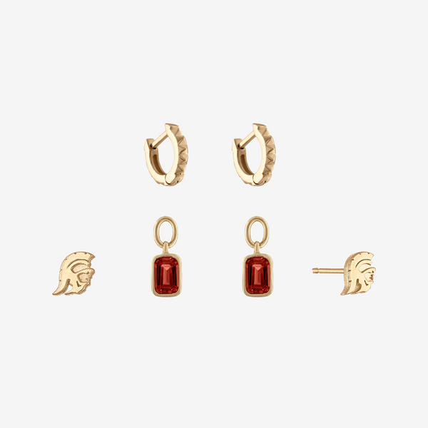 USC Trojan Sunburst Earring Bundle