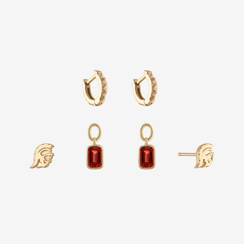USC Trojan Sunburst Earring Bundle